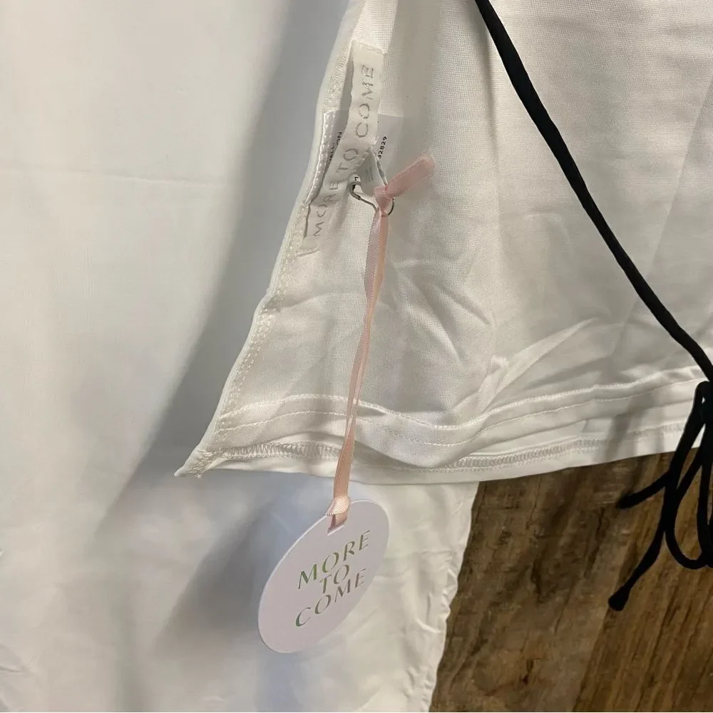 NWT More To Come Koral Maxi Skirt Set White tank stretch Y2K Revolve M - Picture 10 of 11